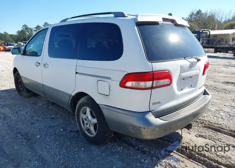 2001 Toyota Sienna Xle z USA, uszkodzony, nr VIN 4T3ZF13CX1U329173